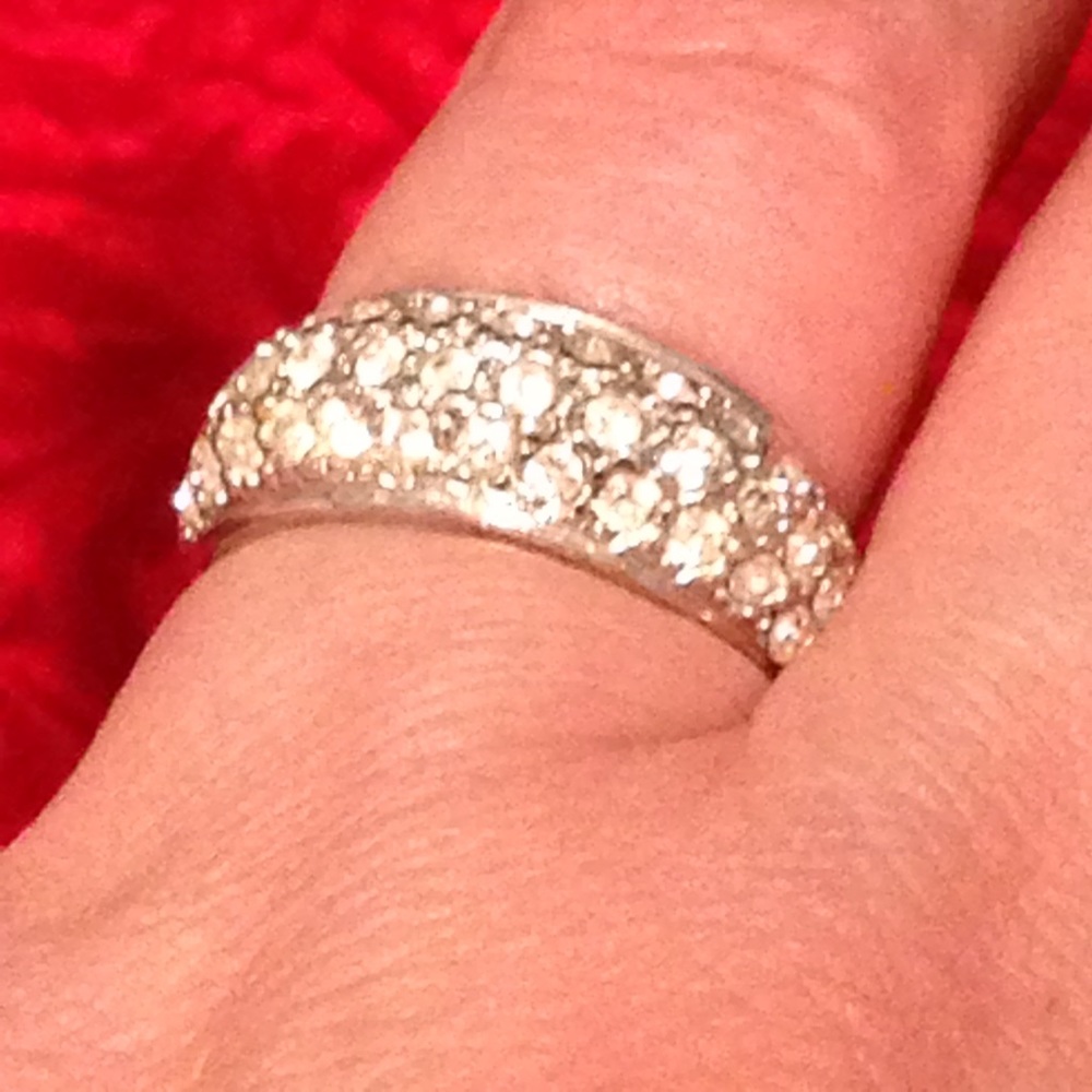 Silver Tone Statement Ring - image 3